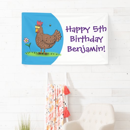 Rustikaler, weißer Cartoon Banner (Insitu)