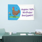 Rustikaler, weißer Cartoon Banner (Messeveranstaltung)