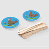 Rustikaler, weißer Cartoon Fächer (Non-assembled)