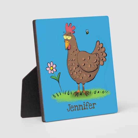 Rustikaler, weißer Cartoon Fotoplatte (Vorderseite)