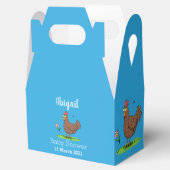 Rustikaler, weißer Cartoon Geschenkschachtel (Geöffnet)