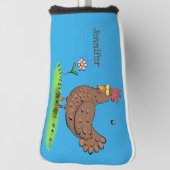 Rustikaler, weißer Cartoon Golf Headcover (Rotieren 90)
