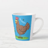 Rustikaler, weißer Cartoon Milchtasse (Rechts)