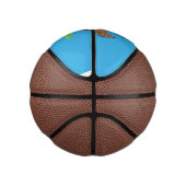 Rustikaler, weißer Cartoon Mini Basketball (Rechts)