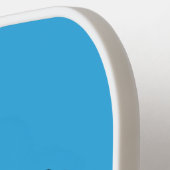 Rustikaler, weißer Cartoon Pickleball Schläger (Linke Seite)