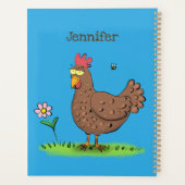 Rustikaler, weißer Cartoon Planer (Rückseite)