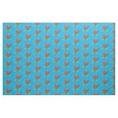 Rustikaler, weißer Cartoon Stoff (Fat Quarter (45,7 x 55,9 cm))