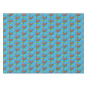 Rustikaler, weißer Cartoon Tischdecke (Vorderseite (Horizontal))