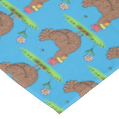 Rustikaler, weißer Cartoon Tischdecke (Schrägansicht)