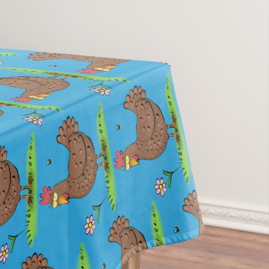 Rustikaler, weißer Cartoon Tischdecke (Beispiel)