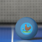 Rustikaler, weißer Cartoon Tischtennisball (Netto)