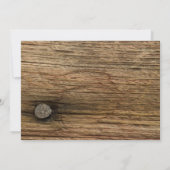 Rustikaler weißer Daisy Country Stall Homecoming T Einladung (Rückseite)