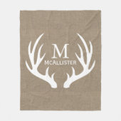 Rustikaler weißer fleecedecke (Vorderseite)