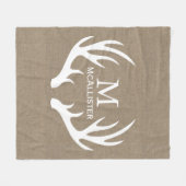 Rustikaler weißer fleecedecke (Vorderseite (Horizontal))