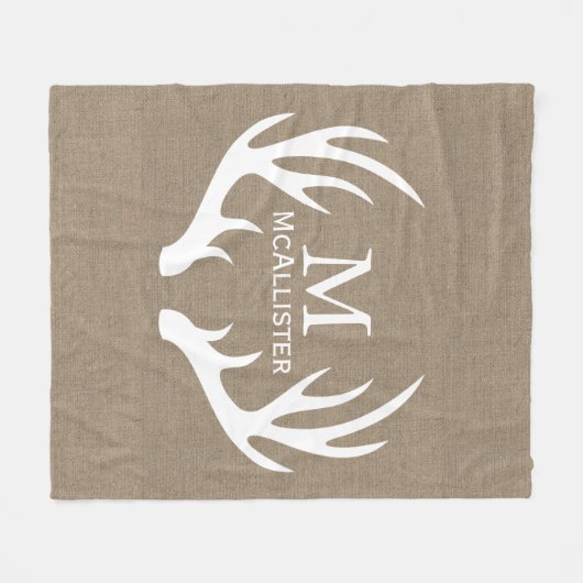 Rustikaler weißer fleecedecke (Vorderseite (Horizontal))