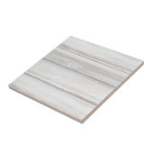 Rustikaler weißer Holzschimmer Fliese (Seite)