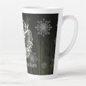 Rustikaler Weißer Rentier | Green Milchtasse (Rechts)