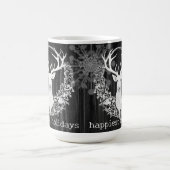 Rustikaler Weißer Rentier Kaffeetasse (Mittel)