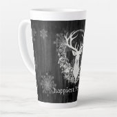 Rustikaler Weißer Rentier Milchtasse (Linke Ecke)