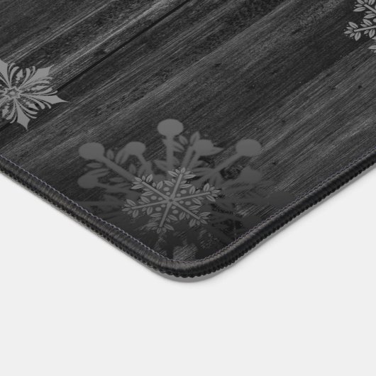 Rustikaler Weißer Rentier Schreibtischunterlage (Ecke)