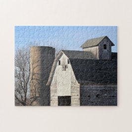 Rustikaler Weißer Stall Puzzle
