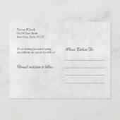 Rustikaler Weißer Western Kuhschädel Save the Date Postkarte (Rückseite)