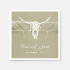 Rustikaler Weißer Western Serviette