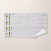 Rustikaler Weißholzfisch Vintage Wasserfarbe Badhandtuch Set (Handtuch)