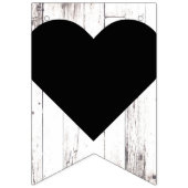 Rustikaler Weißwaldlandsitz Herr Mrs. Wedding Wimpelkette (Erste Fahne)