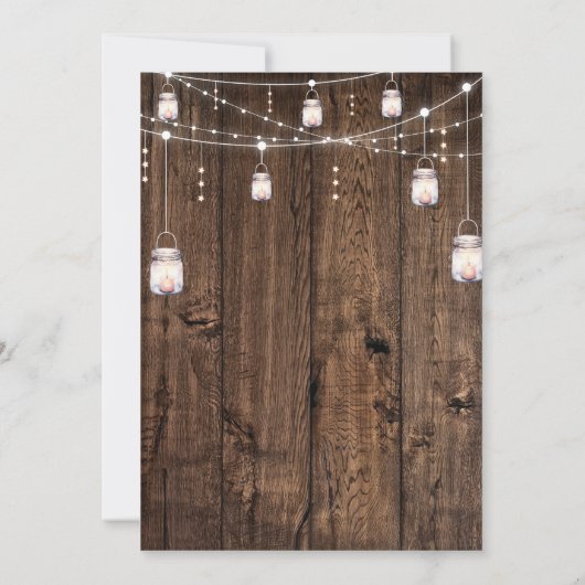 Rustikaler Western 16 . Geburtstag Einladung (Rückseite)