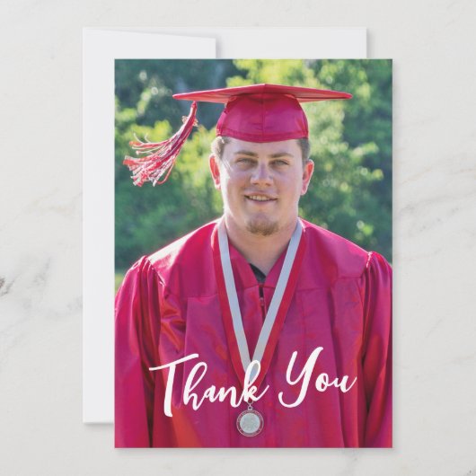 Rustikaler Western Abschluss Danke Karte (Vorderseite)