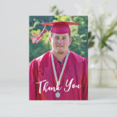 Rustikaler Western Abschluss Danke Karte (Stehend Vorderseite)