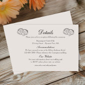 Rustikaler Western Angaben zu Hochzeiten Begleitkarte