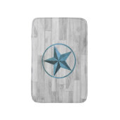 Rustikaler Western-Art-Stern (blau) Badematte (Vorderseite Vertikal)