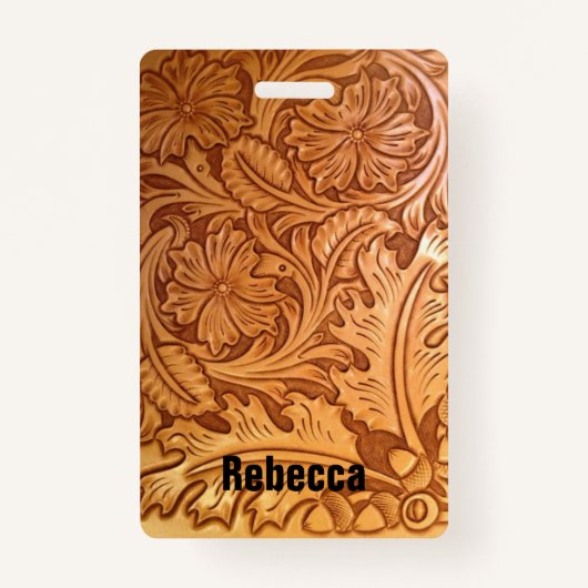 Rustikaler Western Ausweis (Vorderseite)