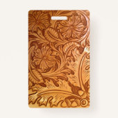 Rustikaler Western Ausweis (Rückseite)