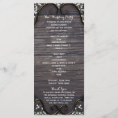 Rustikaler Western Babys Breath & Wood Programm (Rückseite)