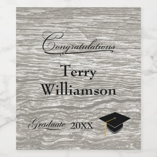 Rustikaler Western-Bartenvorstand Weinetikett (Einzelnes Label)