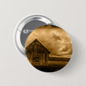 rustikaler Western Bauernhof Alte Scheune Button (Vorne & Hinten)