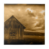 rustikaler Western Bauernhof Alte Scheune Fliese (Vorderseite)