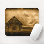 rustikaler Western Bauernhof Alte Scheune Mousepad (Mit Mouse)