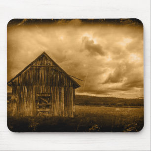 rustikaler Western Bauernhof Alte Scheune Mousepad