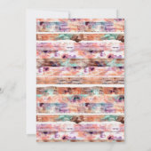 Rustikaler Western Boho Floral Cow Skull Einladung (Rückseite)