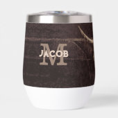 Rustikaler Western Braun Beige Alte Bullschädel Mo (Vorderseite)