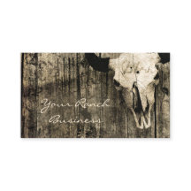 Rustikaler Western Bull Skull Brown Vintag Stall