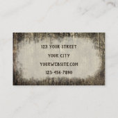 Rustikaler Western Bull Skull Sepia Vintag Visitenkarte (Rückseite)