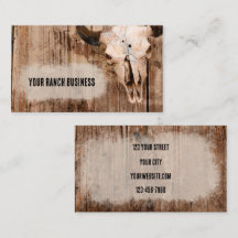 Rustikaler Western Bull Skull Vintage Textur