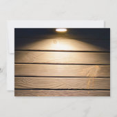 Rustikaler Western Couple Barn Empfang Einladung (Rückseite)