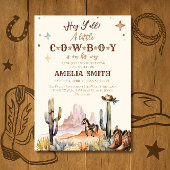 Rustikaler Western Cowboy Baby Shower Wild West Einladung