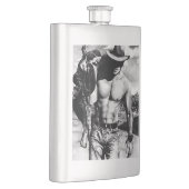 Rustikaler Western Cowboy Cool Original Art Classi Flachmann (Rechts)